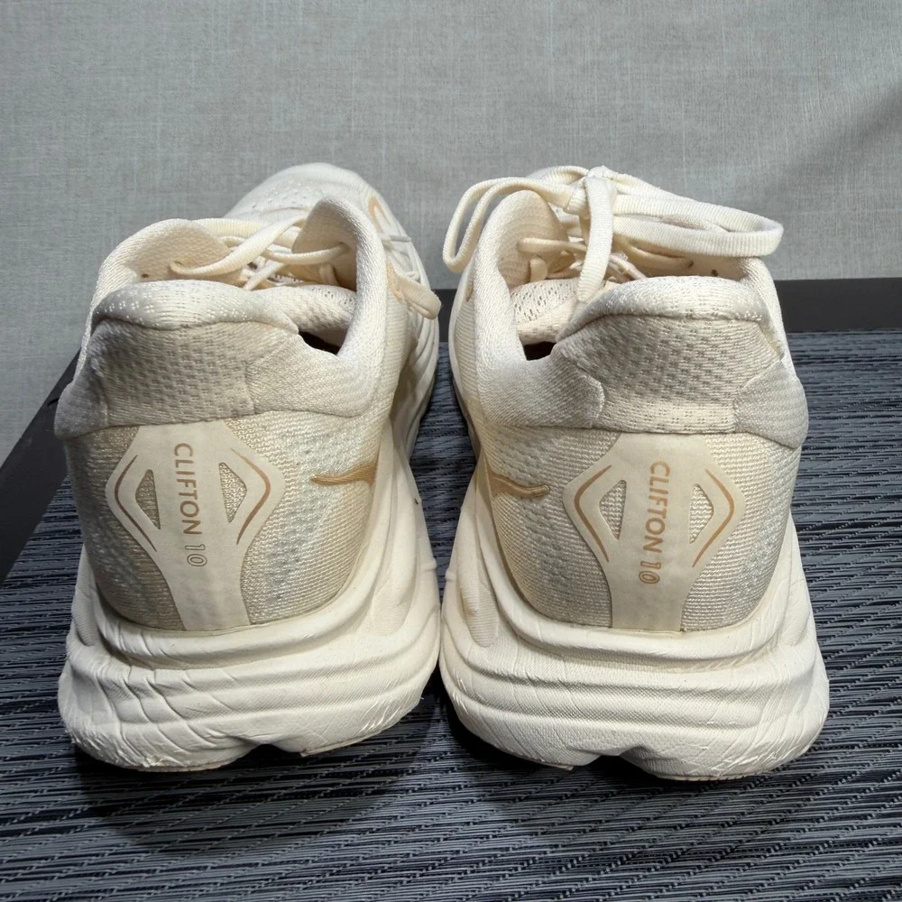 Hoka Clifton 9 Shoes - Women's 9.5 - Vanilla Birch Beige Running 1127896-VCH
